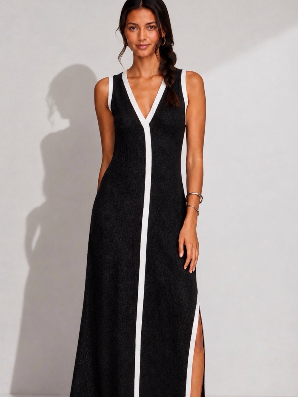 Revolve CYNTHIA ROWLEY Riviera Merino Wool-Blend Maxi Dress XS